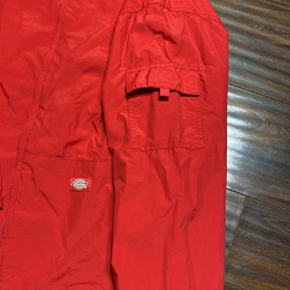 Vintage DICKIES Red Nylon Streetwear Work Jacket - Picture 14 of 15